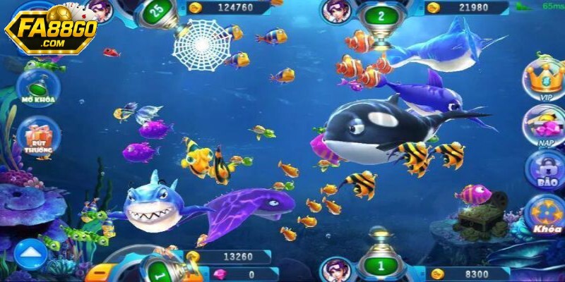 Bắn cá theo đàn giúp tiêu diệt cùng lúc nhiều mục tiêu